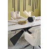 Halmar Stalas LUCIANO Extension Baltas Marmuras / Juoda