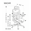 Halmar MACAR office chair, juodas