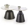 MAGNETA set of two, baltas marble/juodas