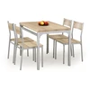 MALCOLM table + 4 chairs color: sonoma oak
