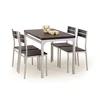 MALCOLM table + 4 chairs color: wenge