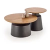 MALOMI set of two, natural/juodas