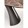 MARVIN extension table, top - maroon marble, legs - juodas