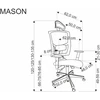 MASON office chair juodas
