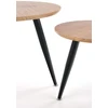 MENTONA 2, set of two coffee tables, color: golden oak / juodas