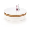 MICHELLE c. table, color: baltas / golden oak