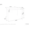 Signal Meble Valgomojo stalas SIGNAL City, 110x75x77 cm