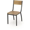MILTON table + 4 chairs color: natural / juodas