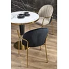 MORATA round table, baltas marble / juodas / auksinis