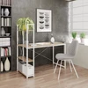 NARVIK B1 desk baltas / sonoma oak