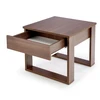 NEA SQUARE coffee table, dark walnut