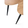 NICEA 2, set of two coffee tables, color: golden oak / juodas