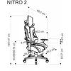 NITRO 2 office chair, pilkas / juodas