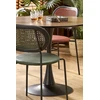 OLMO round table, walnut / juodas