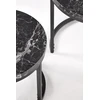 OREO set of two c. tables - juodas marble / juodas