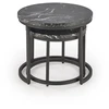OREO set of two c. tables - juodas marble / juodas