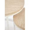 OREO set of two coffee tables, travertine / baltas