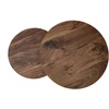 OREO set of two coffee tables, walnut / juodas