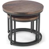 OREO set of two coffee tables, walnut / juodas