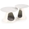 OSARIO coffee table, baltas marble / baltas