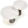 OSARIO coffee table, baltas marble / baltas