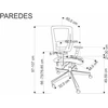 PAREDES office chair, juodas
