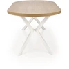 PERONI extension table, auksinis oak / baltas