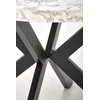 PERONI extension table, baltas marble / juodas