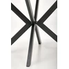 PERONI extension table, baltas marble / juodas