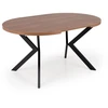PERONI extension table, walnut / juodas