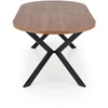 PERONI extension table, walnut / juodas