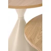 PILAR set of 2 c.tables natural oak / cashmere