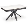 PLATAN extension table, baltas marble / juodas