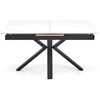 PLATAN extension table, baltas marble / juodas