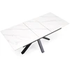 PLATAN extension table, baltas marble / juodas