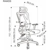 RAMOS office chair, juodas