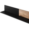 RANDOM P-2 hanging shelf, color: wotan oak/juodas