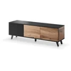 RANDOM RTV-1 TV-stand, color: wotan oak/juodas