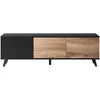 RANDOM RTV-1 TV-stand, color: wotan oak/juodas