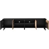 RANDOM RTV-3 TV stand 200 cm, wotan oak / juodas