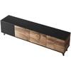 RANDOM RTV-3 TV stand 200 cm, wotan oak / juodas