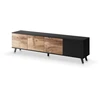 RANDOM RTV-3 TV stand 200 cm, wotan oak / juodas