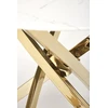 RAYMOND 2 table, baltas marble / auksinis