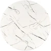 RAYMOND 2 table, baltas marble / auksinis