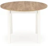 RINGO table, craft oak / baltas