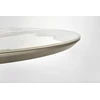 ROBINSON extension table, beige marble / cappuccino / juodas