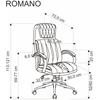 ROMANO office chair, juodas