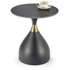 SCALITA coffee table, juodas marble / juodas / auksinis