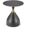 SCALITA coffee table, juodas marble / juodas / auksinis