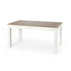 SEWERYN 160/300 cm extension table color: sonoma oak / baltas